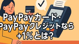PayPayカード・PayPayクレジットなら+1%