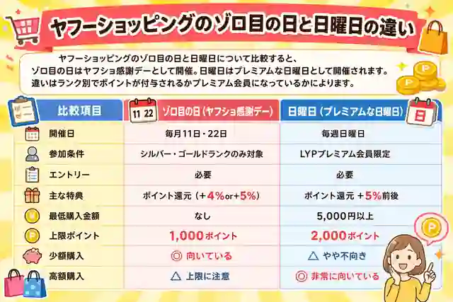ゾロ目の日と日曜日の違い