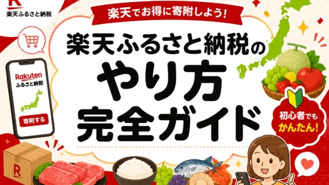 楽天ふるさと納税のやり方完全ガイド