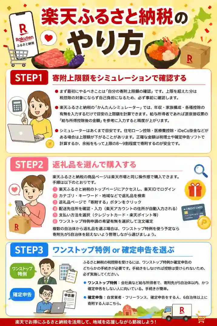 楽天ふるさと納税のやり方完全ガイド