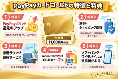 PayPayカードゴールド特典